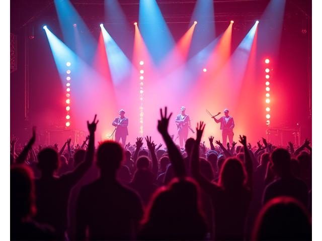 Dynamic montage of festival artists performing on stage with vibrant lights and crowd energy, representing Anthem Arc's lineup curation expertise.