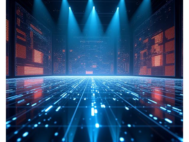 Dynamic image of a meticulously designed stage blueprint overlaid with glowing performance metrics, symbolizing precise service delivery and high standards.